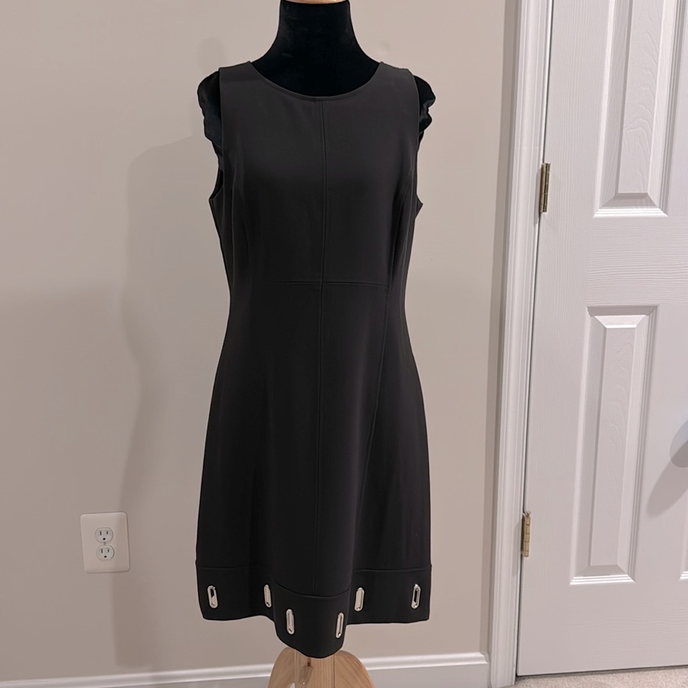 WHBM Little black dress with gold details